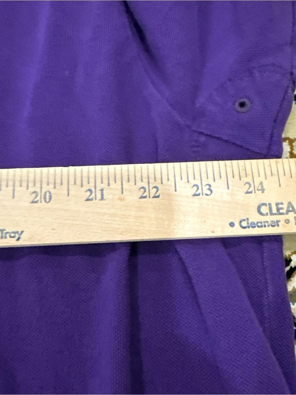 Ralph Lauren Purple Polo with White Diagonal Sash